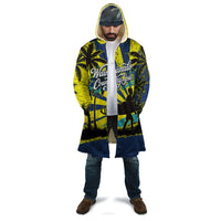 Waimanalo Oahu Hawaii Surfing Cloak Tropical Beach Retro Sunburst Surfboard
