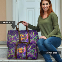 Waimanalo Hawaii Sun Rabbit Travel Bag Psychedelic Trippy Neon Swirl Graphic