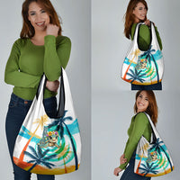 Hawaii Waimanalo Sea Turtle Grocery Bag Cute Tropical Beach Aloha Spirit Cartoon