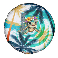 Hawaii Waimanalo Sea Turtle Spare Tire Cover Cute Tropical Beach Aloha Spirit Cartoon