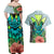 Polynesian Hawaii Couples Matching Off Shoulder Maxi Dress and Hawaiian Shirt Kanaka with Crab Tribal tattoo TS04 - Polynesian Pride