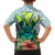 Polynesian Hawaii Family Matching Puletasi Dress and Hawaiian Shirt Kanaka with Crab Tribal tattoo TS04 - Polynesian Pride