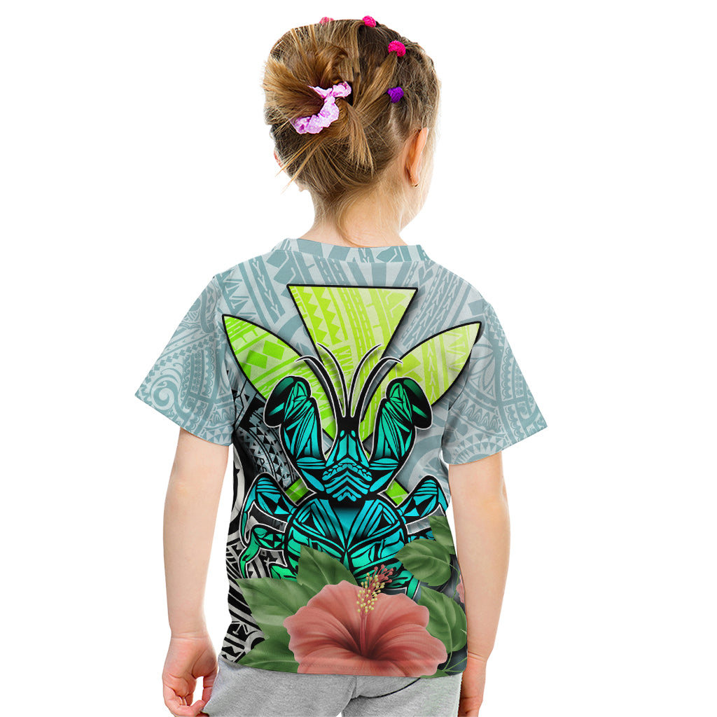 Polynesian Hawaii Kid T Shirt Kanaka with Crab Tribal tattoo TS04 - Polynesian Pride