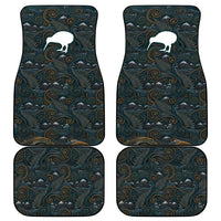 New Zealand is Calling and I Must Go Car Mats Kiwi Bird Silhouette