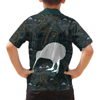 New Zealand is Calling and I Must Go Family Matching Puletasi and Hawaiian Shirt Kiwi Bird Silhouette TS04 - Polynesian Pride