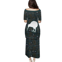 New Zealand is Calling and I Must Go Family Matching Puletasi and Hawaiian Shirt Kiwi Bird Silhouette TS04 - Polynesian Pride