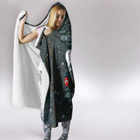 New Zealand is Calling and I Must Go Hooded Blanket Kiwi Bird Silhouette