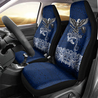 American Samoa Eagle Car Seat Cover Sea Turtle Traditional Polynesian Tribal Tattoo