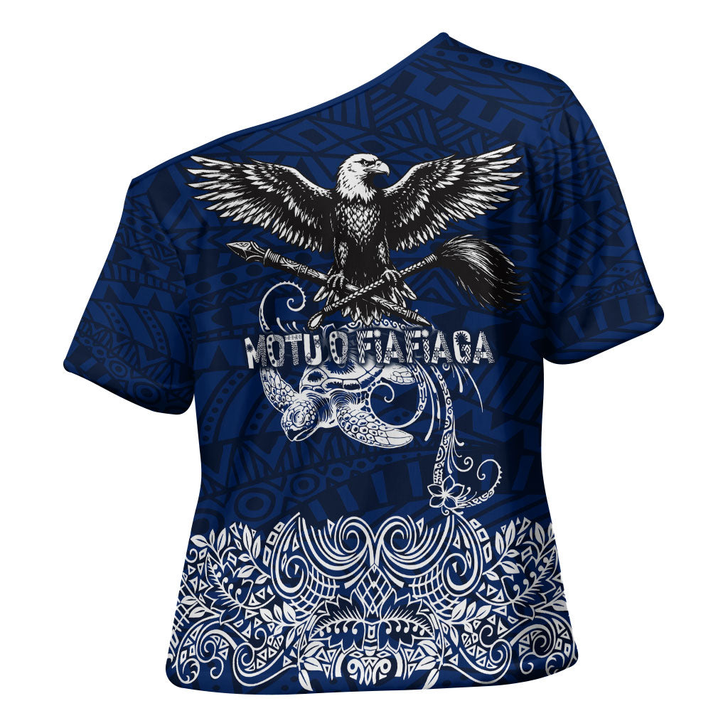 American Samoa Eagle Cross Shoulder Shirt Sea Turtle Traditional Polynesian Tribal Tattoo