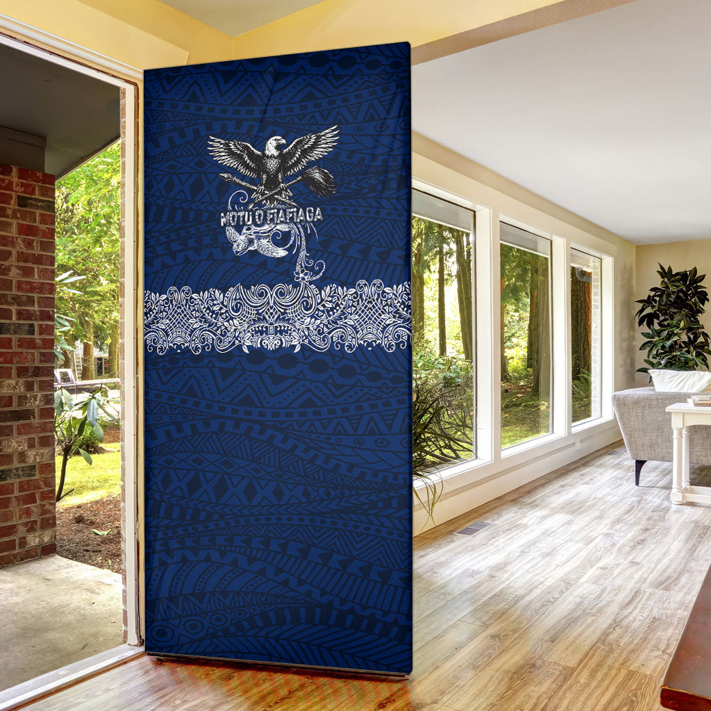 American Samoa Eagle Door Cover Sea Turtle Traditional Polynesian Tribal Tattoo