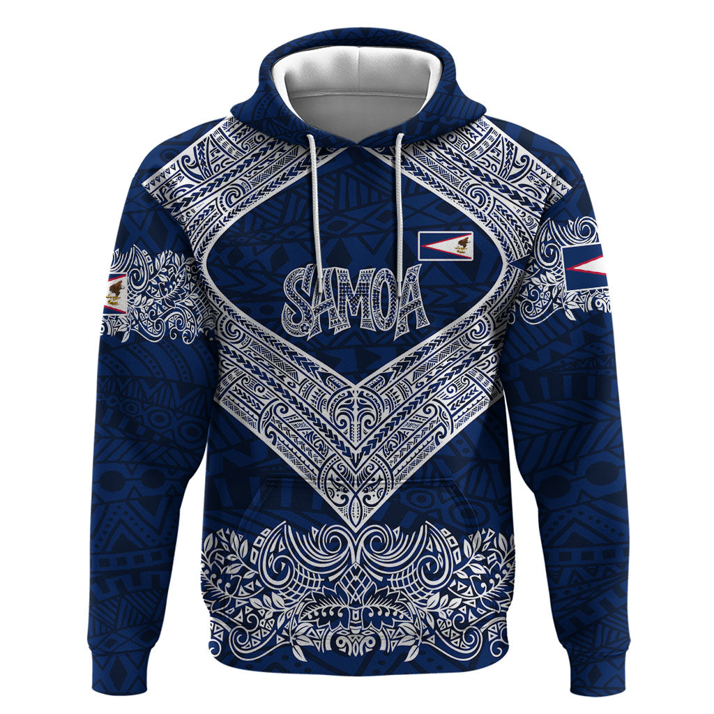 American Samoa Eagle Hoodie Sea Turtle Traditional Polynesian Tribal Tattoo