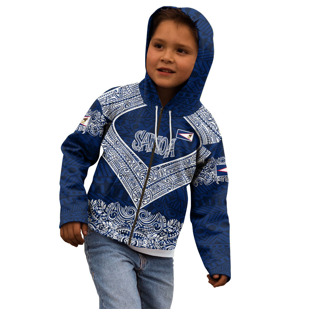 American Samoa Eagle Kid Hoodie Sea Turtle Traditional Polynesian Tribal Tattoo