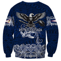 American Samoa Eagle Sweatshirt Sea Turtle Traditional Polynesian Tribal Tattoo