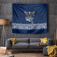 American Samoa Eagle Tapestry Sea Turtle Traditional Polynesian Tribal Tattoo