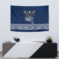 American Samoa Eagle Tapestry Sea Turtle Traditional Polynesian Tribal Tattoo