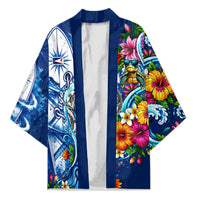 American Samoa Pago Pago Kimono Sea Turtle And Fruit Bat - Tropical Hibiscus Flowers Polynesian