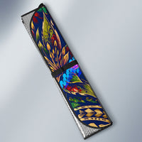 American Samoa Warrior Auto Sun Shade Polynesian Fruit Bat Talofa Urban Graffiti Street Art