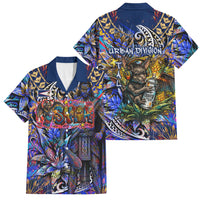 American Samoa Warrior Family Matching Mermaid Dress and Hawaiian Shirt Polynesian Fruit Bat Talofa Urban Graffiti Street Art