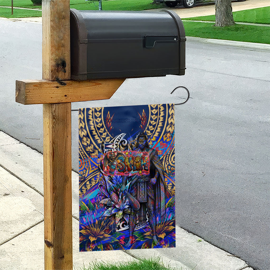 American Samoa Warrior Garden Flag Polynesian Fruit Bat Talofa Urban Graffiti Street Art
