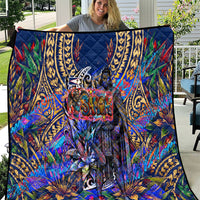 American Samoa Warrior Quilt Polynesian Fruit Bat Talofa Urban Graffiti Street Art
