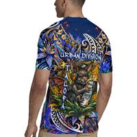 American Samoa Warrior Rugby Jersey Polynesian Fruit Bat Talofa Urban Graffiti Street Art