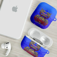 Personalized Polynesian 60th Birthday AirPods Case Polynesian Tribal Art Vintage Ocean Pattern TS04 - Polynesian Pride