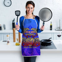 Personalized Polynesian 60th Birthday Apron Polynesian Tribal Art Vintage Ocean Pattern