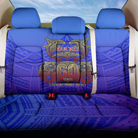 Personalized Polynesian 60th Birthday Back Car Seat Cover Polynesian Tribal Art Vintage Ocean Pattern