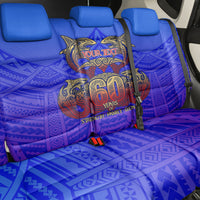 Personalized Polynesian 60th Birthday Back Car Seat Cover Polynesian Tribal Art Vintage Ocean Pattern