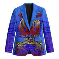 Personalized Polynesian 60th Birthday Blazer Polynesian Tribal Art Vintage Ocean Pattern