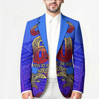 Personalized Polynesian 60th Birthday Blazer Polynesian Tribal Art Vintage Ocean Pattern