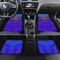 Personalized Polynesian 60th Birthday Car Mats Polynesian Tribal Art Vintage Ocean Pattern