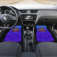Personalized Polynesian 60th Birthday Car Mats Polynesian Tribal Art Vintage Ocean Pattern