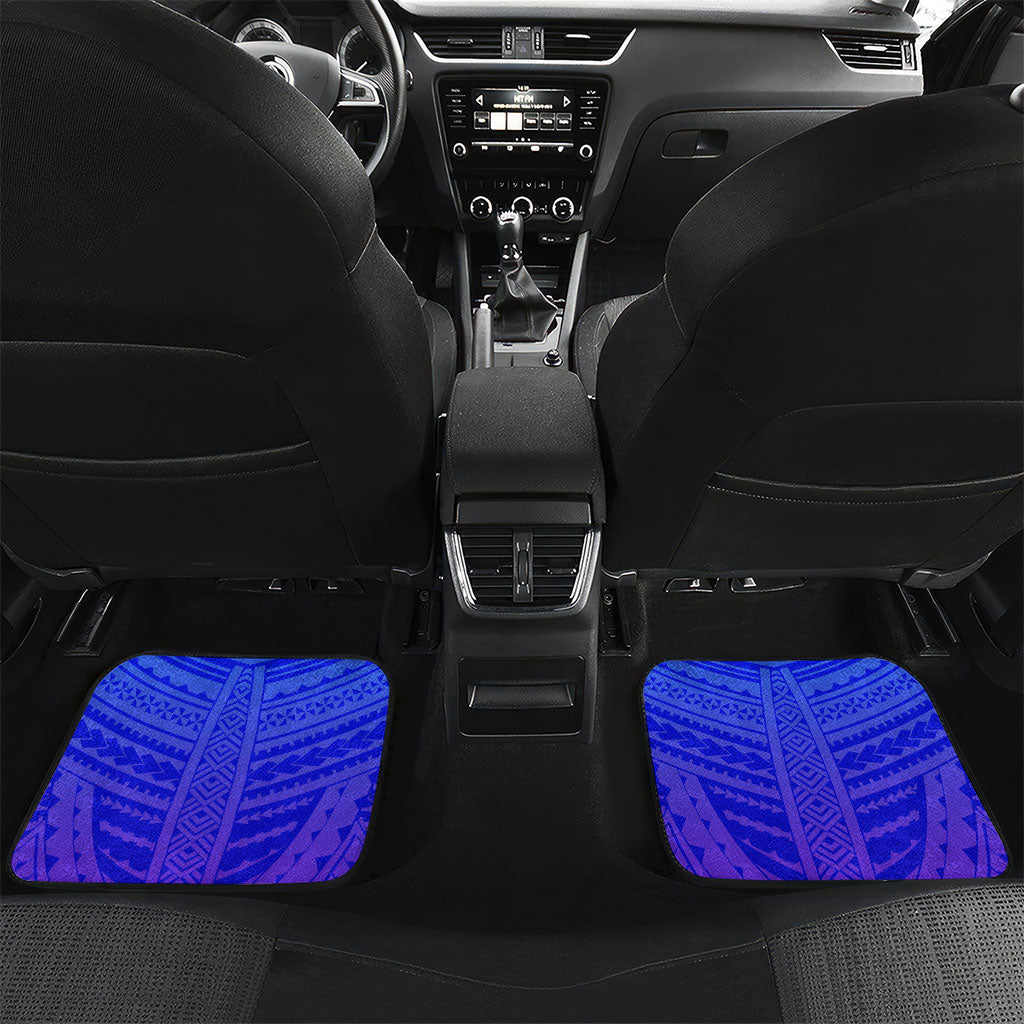 Personalized Polynesian 60th Birthday Car Mats Polynesian Tribal Art Vintage Ocean Pattern