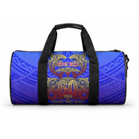 Personalized Polynesian 60th Birthday Duffle Bag Polynesian Tribal Art Vintage Ocean Pattern