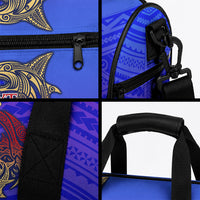 Personalized Polynesian 60th Birthday Duffle Bag Polynesian Tribal Art Vintage Ocean Pattern
