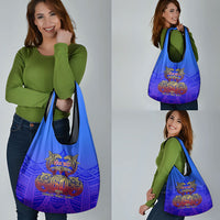Personalized Polynesian 60th Birthday Grocery Bag Polynesian Tribal Art Vintage Ocean Pattern TS04 - Polynesian Pride