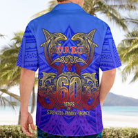 Personalized Polynesian 60th Birthday Hawaiian Shirt Polynesian Tribal Art Vintage Ocean Pattern TS04 - Polynesian Pride