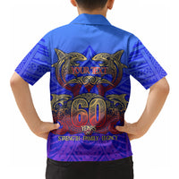 Personalized Polynesian 60th Birthday Hawaiian Shirt Polynesian Tribal Art Vintage Ocean Pattern TS04 - Polynesian Pride