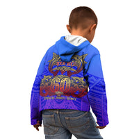Personalized Polynesian 60th Birthday Kid Hoodie Polynesian Tribal Art Vintage Ocean Pattern TS04 - Polynesian Pride