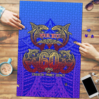 Personalized Polynesian 60th Birthday Puzzle Polynesian Tribal Art Vintage Ocean Pattern
