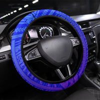 Polynesian 60th Birthday Steering Wheel Cover Polynesian Tribal Art Vintage Ocean Pattern