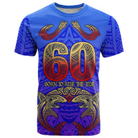 Personalized Polynesian 60th Birthday T Shirt Polynesian Tribal Art Vintage Ocean Pattern
