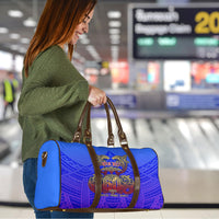 Personalized Polynesian 60th Birthday Travel Bag Polynesian Tribal Art Vintage Ocean Pattern