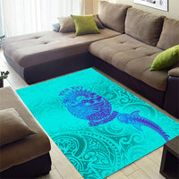 Personalized Polynesian 60th Birthday Island Life Since 1966 Area Rug Vibrant Tribal Tattoo Ocean Sunset Pattern TS04 - Polynesian Pride