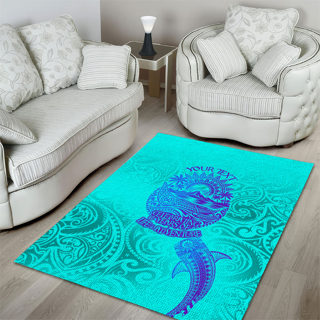 Personalized Polynesian 60th Birthday Island Life Since 1966 Area Rug Vibrant Tribal Tattoo Ocean Sunset Pattern TS04 - Polynesian Pride