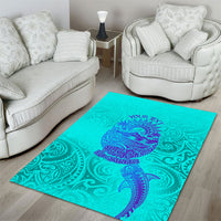 Personalized Polynesian 60th Birthday Island Life Since 1966 Area Rug Vibrant Tribal Tattoo Ocean Sunset Pattern TS04 - Polynesian Pride
