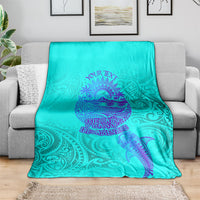 Personalized Polynesian 60th Birthday Island Life Since 1966 Blanket Vibrant Tribal Tattoo Ocean Sunset Pattern TS04 - Polynesian Pride