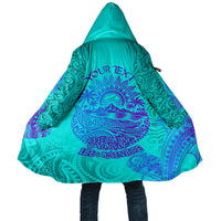 Personalized Polynesian 60th Birthday Island Life Since 1966 Cloak Vibrant Tribal Tattoo Ocean Sunset Pattern TS04 Unisex Blue Purple - Polynesian Pride