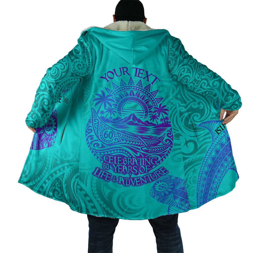 Personalized Polynesian 60th Birthday Island Life Since 1966 Cloak Vibrant Tribal Tattoo Ocean Sunset Pattern TS04 - Polynesian Pride